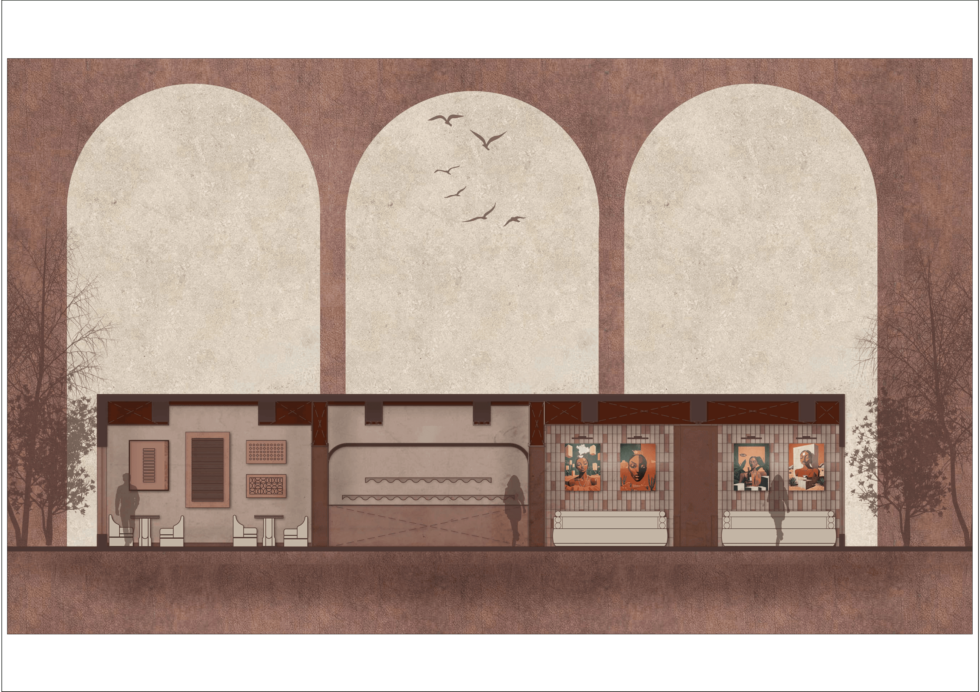 Sectional elevation 1