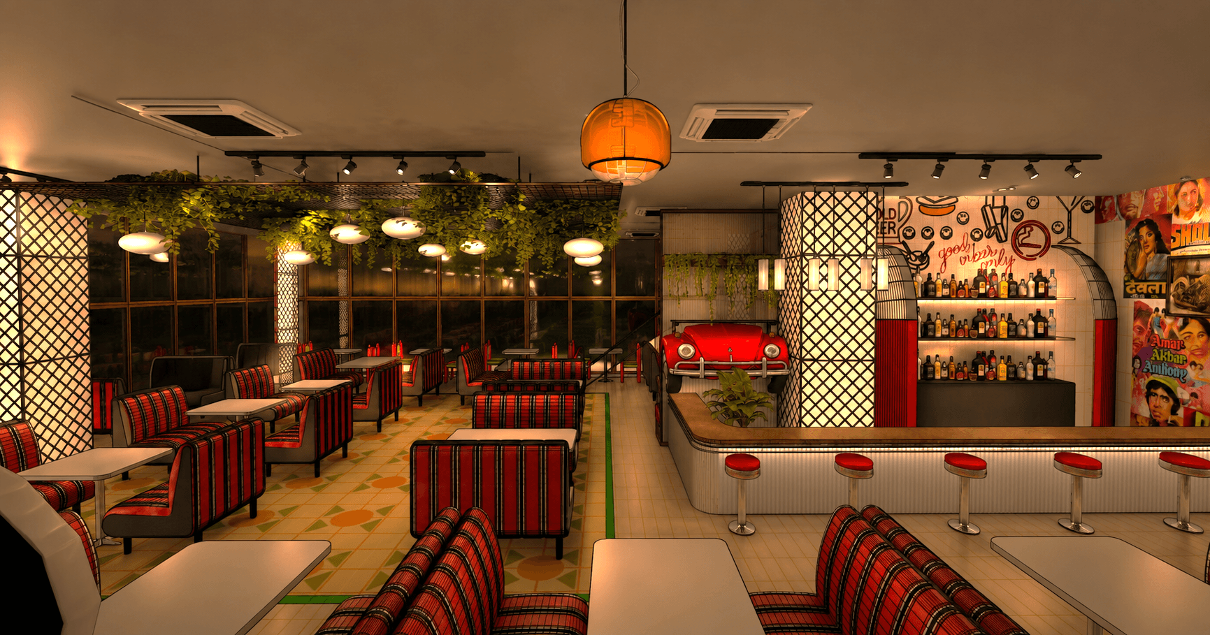 Dining floor