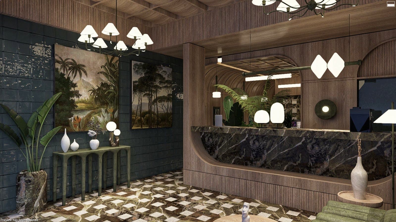 Reception - angled view