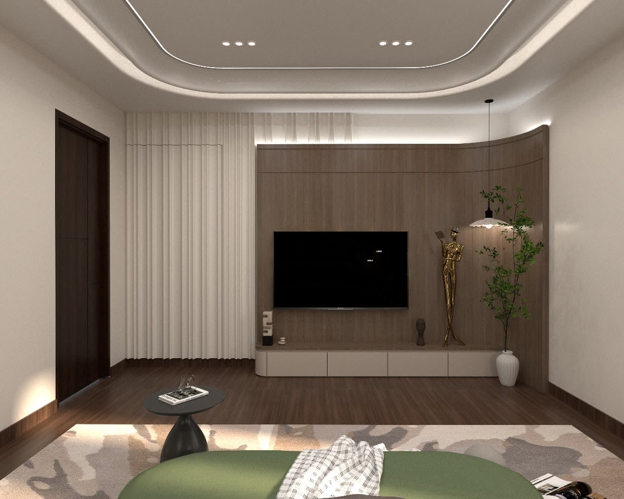 Bedroom 1 - TV wall