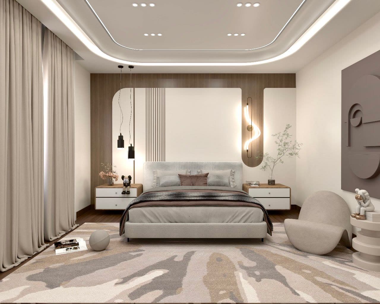 Bedroom 2 - bed wall